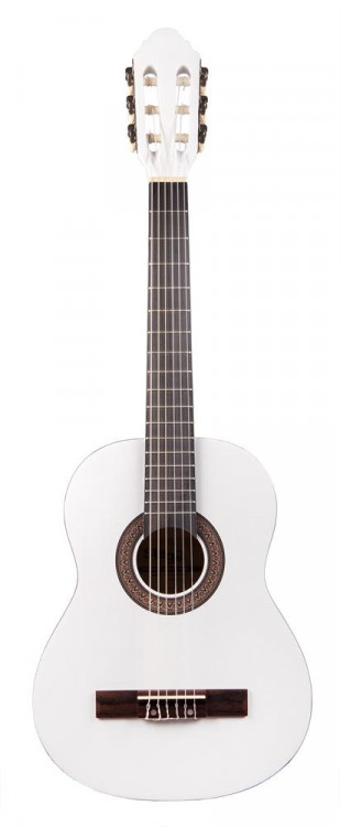 Классическая гитара 1/2 STAGG C410 M WH, цвет: белый матовый