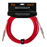 Инструментальный кабель ROCKDALE Wild A5, mono jack - mono jack, 5 м Инструментальный кабель ROCKDALE Wild A5, mono jack - mono jack, 5 м