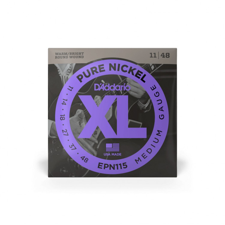Комплект струн для электрогитары 11-48 D'Addario EPN115