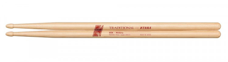Барабанные палочки TAMA H5B Traditional Series Hickory Stick Japan орех
