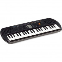 Синтезатор CASIO SA-77 100 тембров, 50 стилей, серебристый корпус