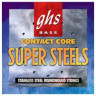 GHS L5200 Light Gauge Contact Core Super Steels струны для 4-струнной бас-гитары