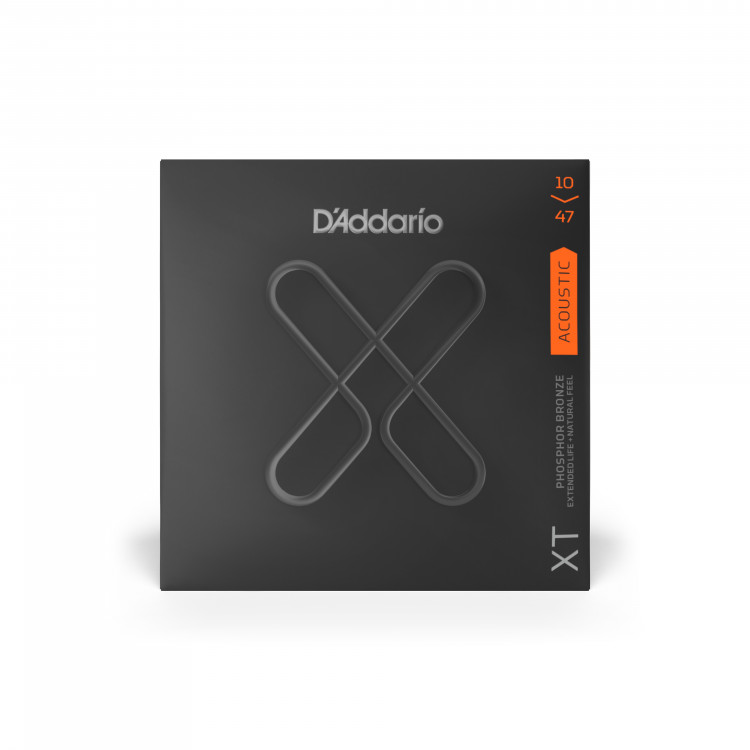 Струны для акустической гитары D'ADDARIO XTAPB1047 фосфор/бронза, 10-47, с покрытием