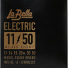 Струны для электрогитары (11-50), LA BELLA HRS-BL, натяжение среднее