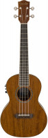 Fender UKULELE RINCON OVANGKOL NAT WB укулеле-тенор электроакустическая с чехлом