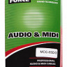 FORCE MCC-03D/3 - сдвоенный MIDI шнур: 2 x DIN 5PIN ---2 x DIN 5PIN, длина 3 метра, черного цвета