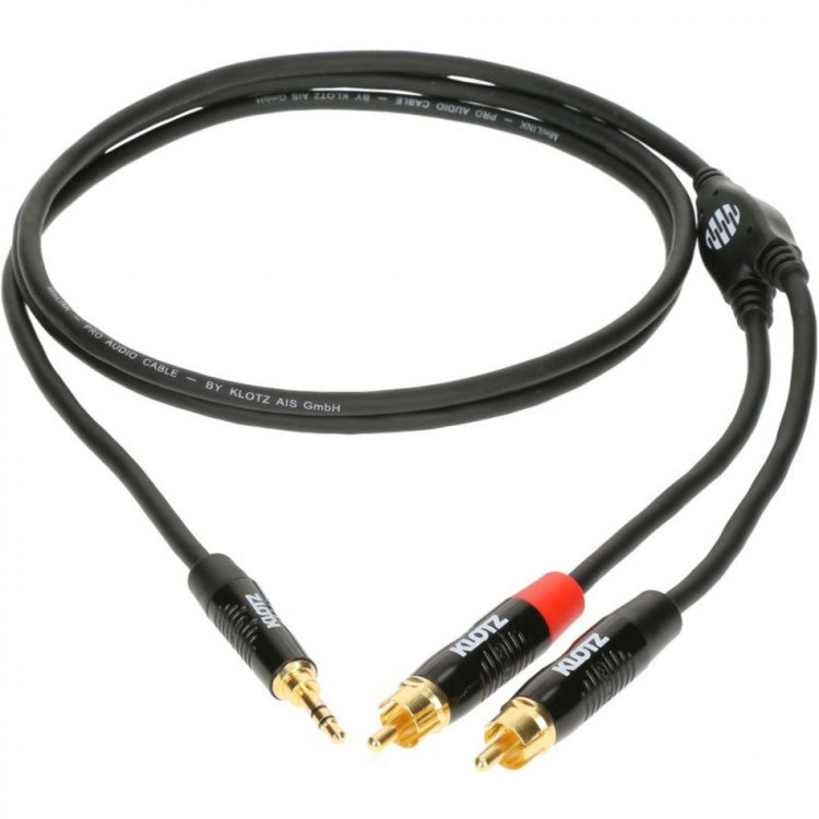 KLOTZ KY7-150 компонентный кабель MiniLink позолоченные stereo mini JACK - 2 RCA 1.5 м KLOTZ KY7-150 компонентный кабель MiniLink позолоченные stereo mini JACK - 2 RCA 1.5 м