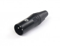 Кабельный разъем AuraSonics XN3M-B 3-контактный XLR male