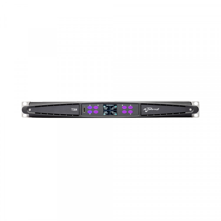 POWERSOFT T304 четырехканальный усилитель мощности, 750 Вт /8 Ом/4Ом/2Ом, 1500 Вт /4 Ом